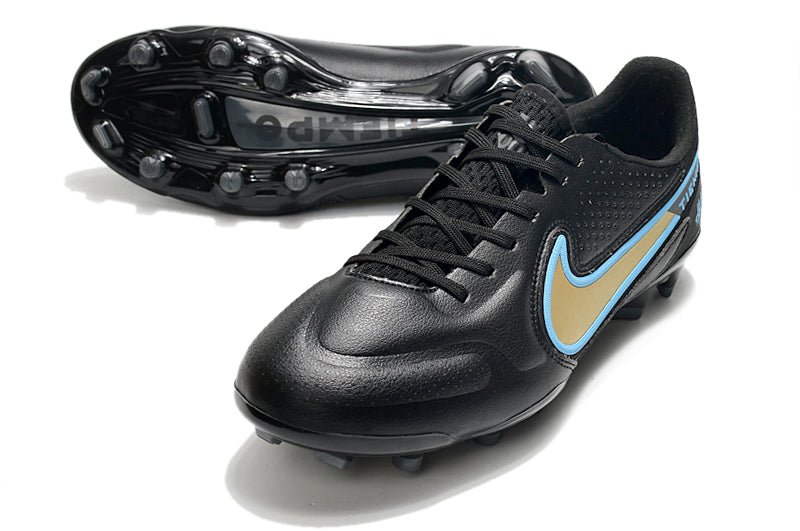 Nike Tiempo Legend 9 Elite FG – Bleu Noir Jaune - FootXPert