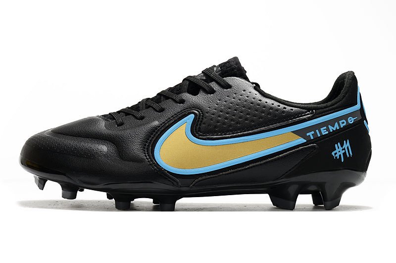 Nike Tiempo Legend 9 Elite FG – Bleu Noir Jaune - FootXPert