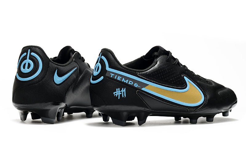 Nike Tiempo Legend 9 Elite FG – Bleu Noir Jaune - FootXPert