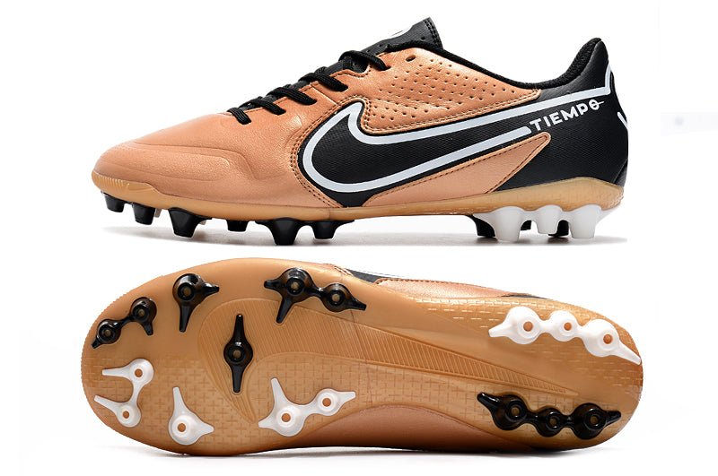 Nike Tiempo Legend 9 Elite FG – Cuivre Métallique Blanc Noir Cassé - FootXPert
