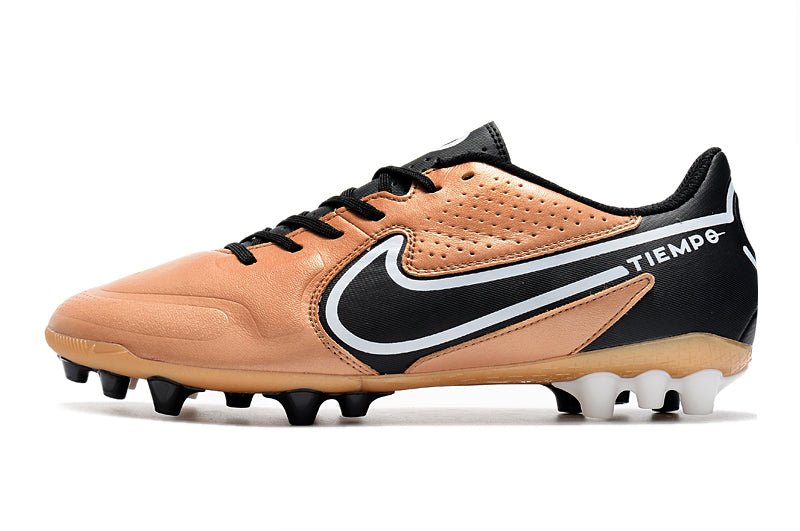 Nike Tiempo Legend 9 Elite FG – Cuivre Métallique Blanc Noir Cassé - FootXPert