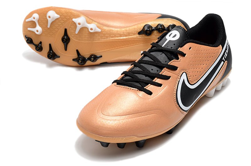 Nike Tiempo Legend 9 Elite FG – Cuivre Métallique Blanc Noir Cassé - FootXPert