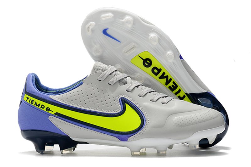 Nike Tiempo Legend 9 Elite FG – Gris Brouillard Volt Sapphire - FootXPert