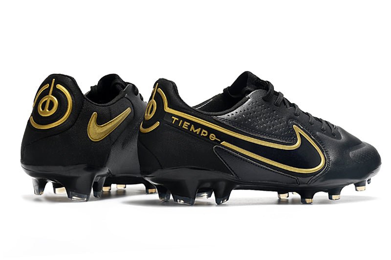 Nike Tiempo Legend 9 Elite FG – Noir Gris Foncé Métallique Anthracite - FootXPert