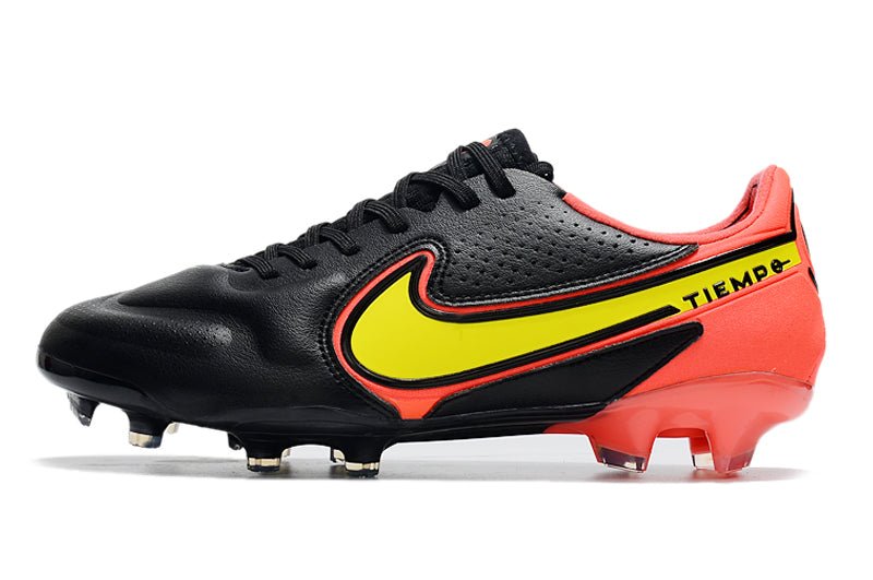 Nike Tiempo Legend 9 Elite FG – Noir Rouge Jaune - FootXPert