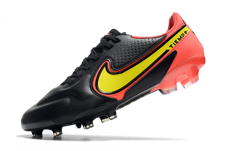Nike Tiempo Legend 9 Elite FG – Noir Rouge Jaune - FootXPert