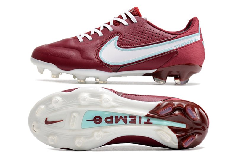 Nike Tiempo Legend 9 Elite FG – Rouge Équipe Blanc Hibiscus Mystique - FootXPert