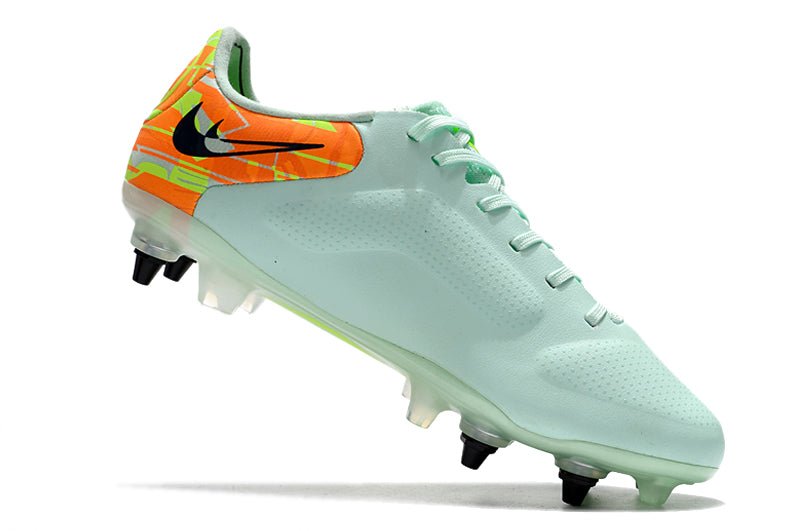 Nike Tiempo Legend 9 Elite SG - Pro – Barely Vert Noir Bleu Orange Total - FootXPert