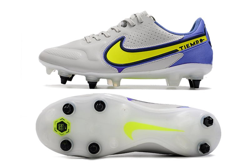 Nike Tiempo Legend 9 Elite SG - Pro – Gris Brouillard Volt Sapphire - FootXPert