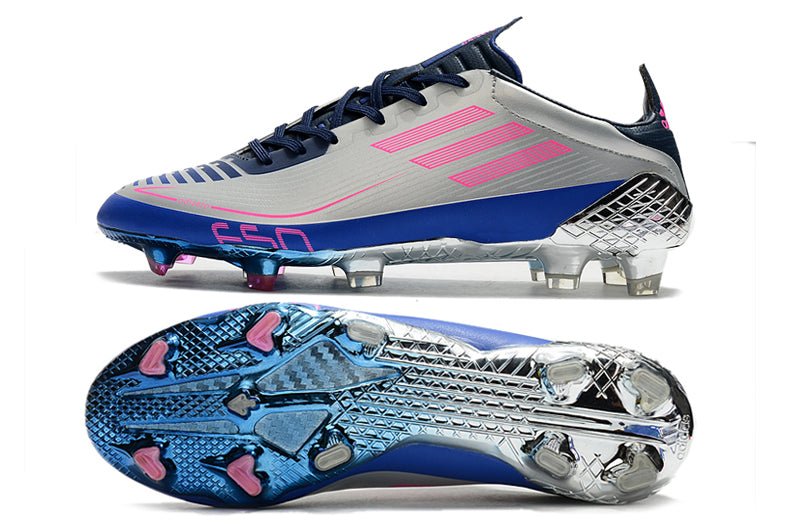 Adidas F50 Ghosted Adizero FG – Gris Bleu Rose - FootXPert