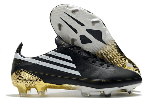 Adidas F50 Ghosted Adizero FG – Noir Blanc Or Métallique - FootXPert