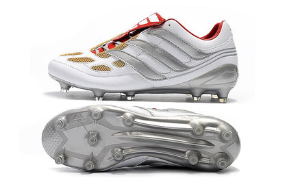 Adidas Predator Accelerator FG – Argent Rouge Noir - FootXPert