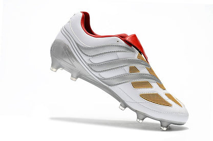 Adidas Predator Accelerator FG – Argent Rouge Noir - FootXPert