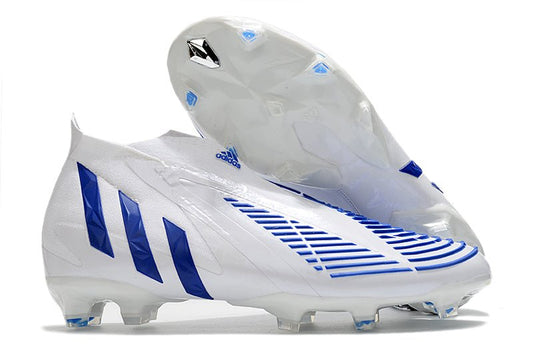 Adidas Predator Edge+ FG – Blanc Bleu - FootXPert