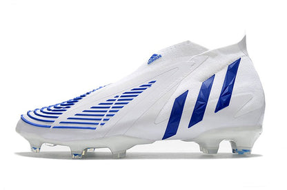 Adidas Predator Edge+ FG – Blanc Bleu - FootXPert