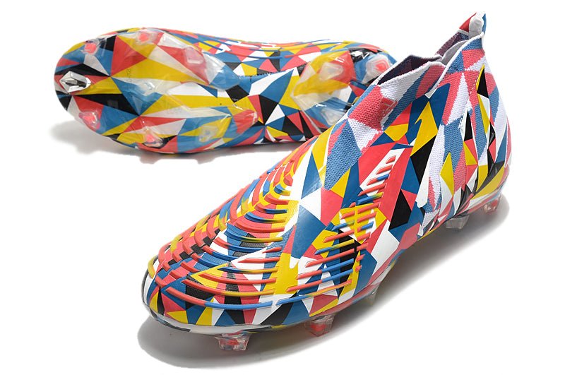 Adidas Predator Edge+ FG – Bleu Équipe Jaune Rouge Solaire - FootXPert