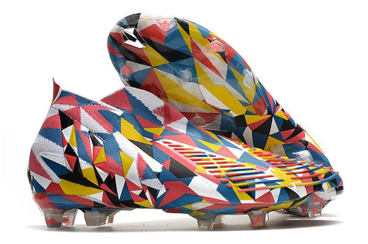 Adidas Predator Edge+ FG – Bleu Équipe Jaune Rouge Solaire - FootXPert