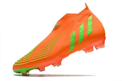 Adidas Predator Edge+ FG – Rouge Solaire Vert Solaire Équipe Noir - FootXPert