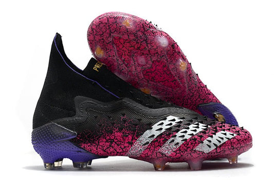 Adidas Predator Freak+ FG – Noir Blanc Rose Choc - FootXPert