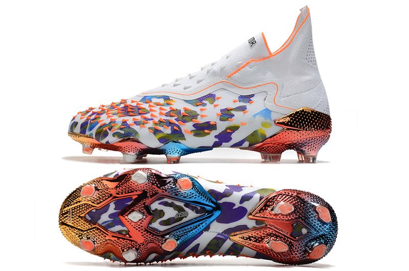 Adidas Predator Freak+ FG – Paul Pogba x Stella McCartney – Blanc Rose Multicolore - FootXPert