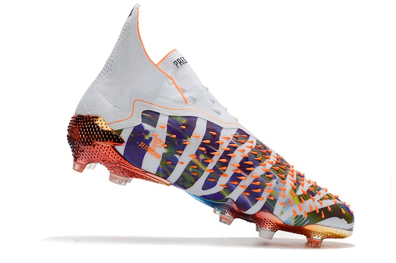 Adidas Predator Freak+ FG – Paul Pogba x Stella McCartney – Blanc Rose Multicolore - FootXPert