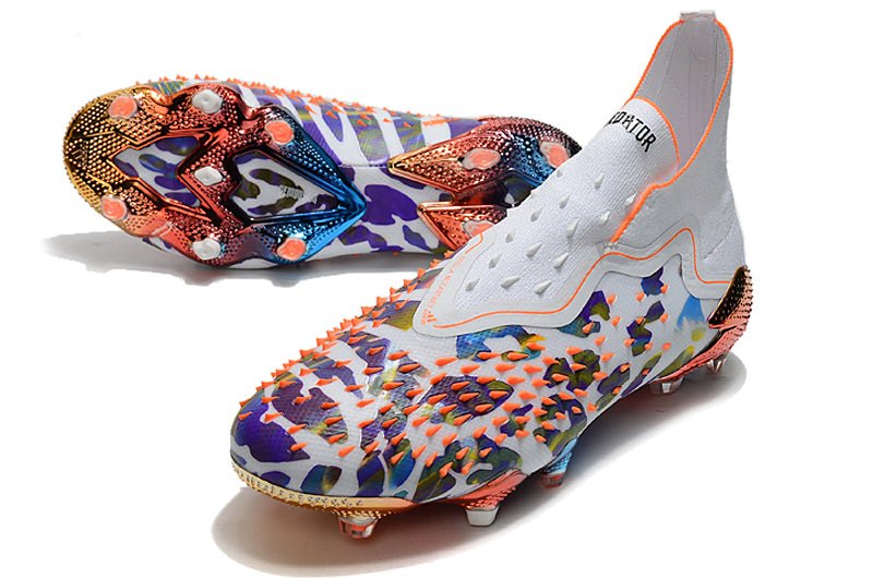 Adidas Predator Freak+ FG – Paul Pogba x Stella McCartney – Blanc Rose Multicolore - FootXPert