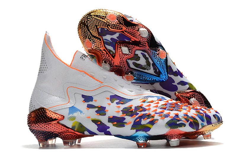 Adidas Predator Freak+ FG – Paul Pogba x Stella McCartney – Blanc Rose Multicolore - FootXPert