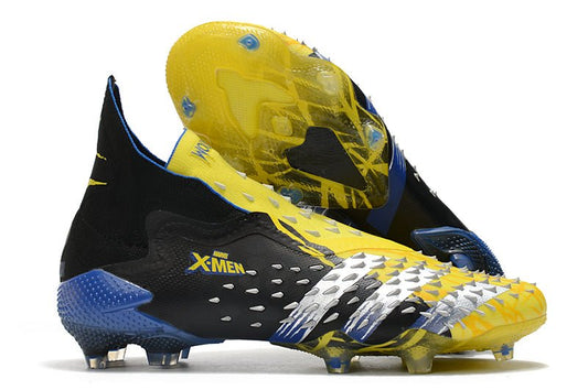 Adidas Predator Freak+ FG – X - Men Wolverine – Jaune Argent Métallique Noir - FootXPert
