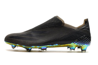Adidas X Ghosted+ FG – Superstealth – Noir Bleu Cyan - FootXPert
