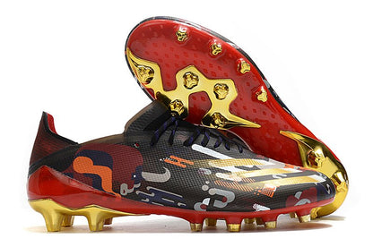 Adidas X Ghosted.1 FG – Noir Rouge Or - FootXPert