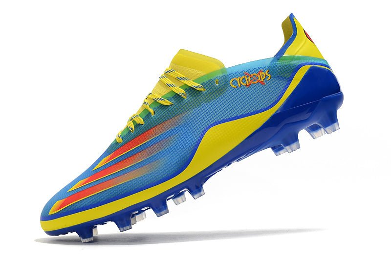 Adidas X Ghosted.1 FG – X - Men Cyclops – Bleu Rouge Vif Jaune - FootXPert