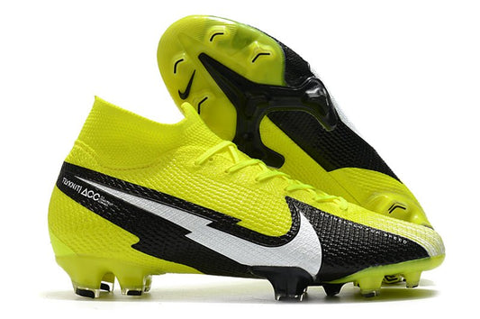 Nike Mercurial Superfly 7 Elite FG – Jaune Noir Blanc - FootXPert