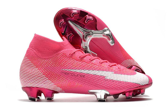Nike Mercurial Superfly 7 Elite FG – Mbappé Rosa – Rose Blanc Noir - FootXPert