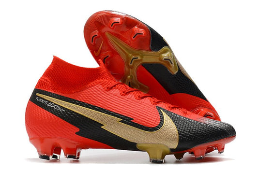 Nike Mercurial Superfly 7 Elite FG – Rouge Noir Or - FootXPert