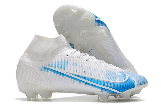 Nike Mercurial Superfly 8 Elite FG – Blanc Bleu - FootXPert