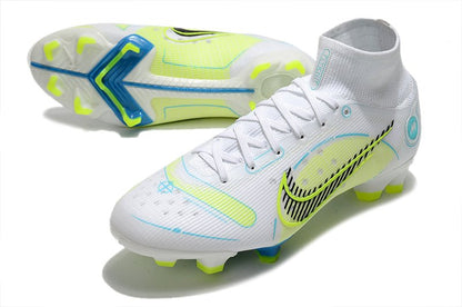 Nike Mercurial Superfly 8 Elite FG – Blanc Jaune Bleu - FootXPert