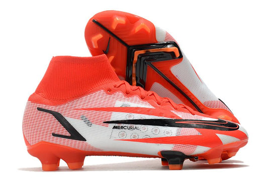 Nike Mercurial Superfly 8 Elite FG – CR7 – Rouge Piment Noir Fantôme Orange Total - FootXPert
