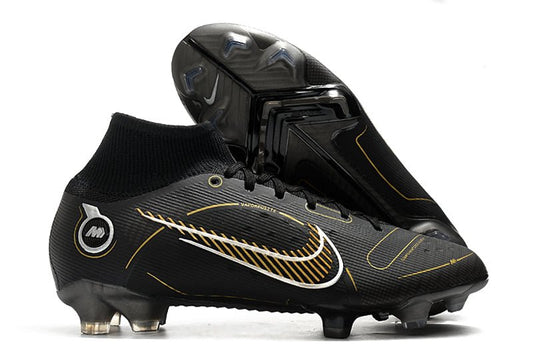 Nike Mercurial Superfly 8 Elite FG – Noir Or Métallique Argent Métallique - FootXPert