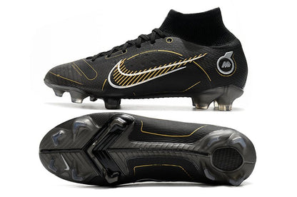 Nike Mercurial Superfly 8 Elite FG – Noir Or Métallique Argent Métallique - FootXPert