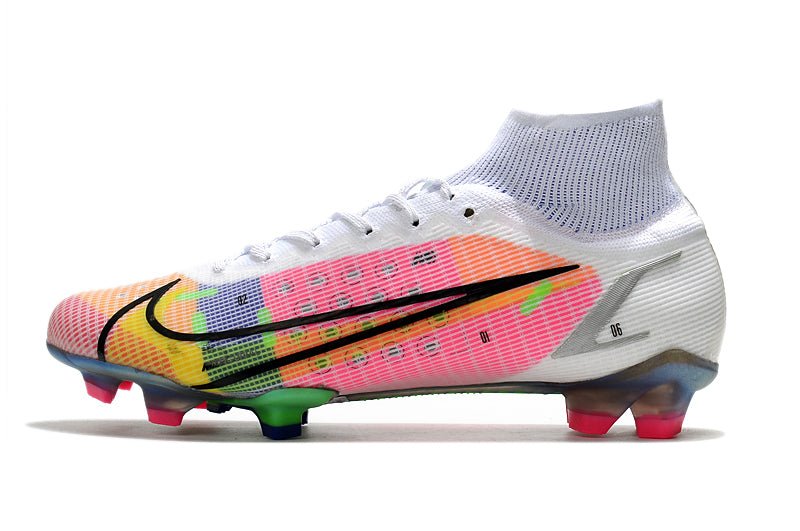 Nike Mercurial Superfly 8 Elite FG – Rose Bleu Jaune - FootXPert
