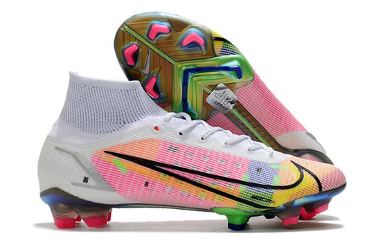 Nike Mercurial Superfly 8 Elite FG – Rose Bleu Jaune - FootXPert