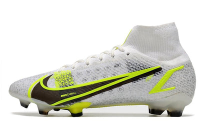 Nike Mercurial Superfly 8 Elite FG – Silver Safari – Blanc Noir Jaune Fluo - FootXPert