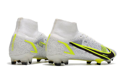 Nike Mercurial Superfly 8 Elite FG – Silver Safari – Blanc Noir Jaune Fluo - FootXPert