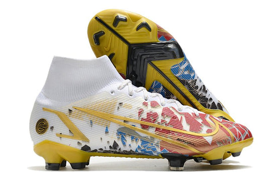 Nike Mercurial Superfly 8 Elite SG - Pro – AC – Blanc Rouge Or - FootXPert