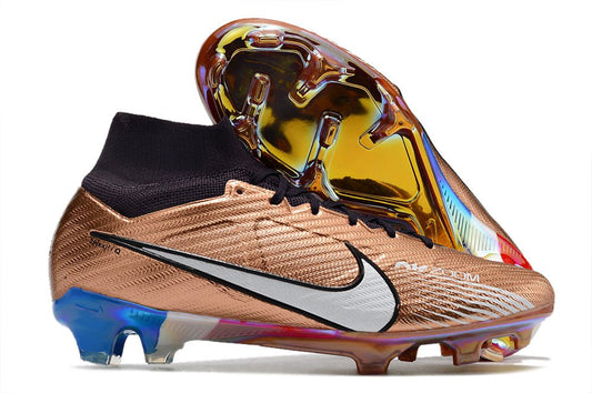 Nike Mercurial Superfly 9 Elite FG – Bronze Blanc Bleu - FootXPert