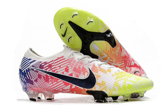 Nike Mercurial Vapor 13 Elite SG – Anti - Clog – Neymar – Blanc Noir Bleu Volt - FootXPert