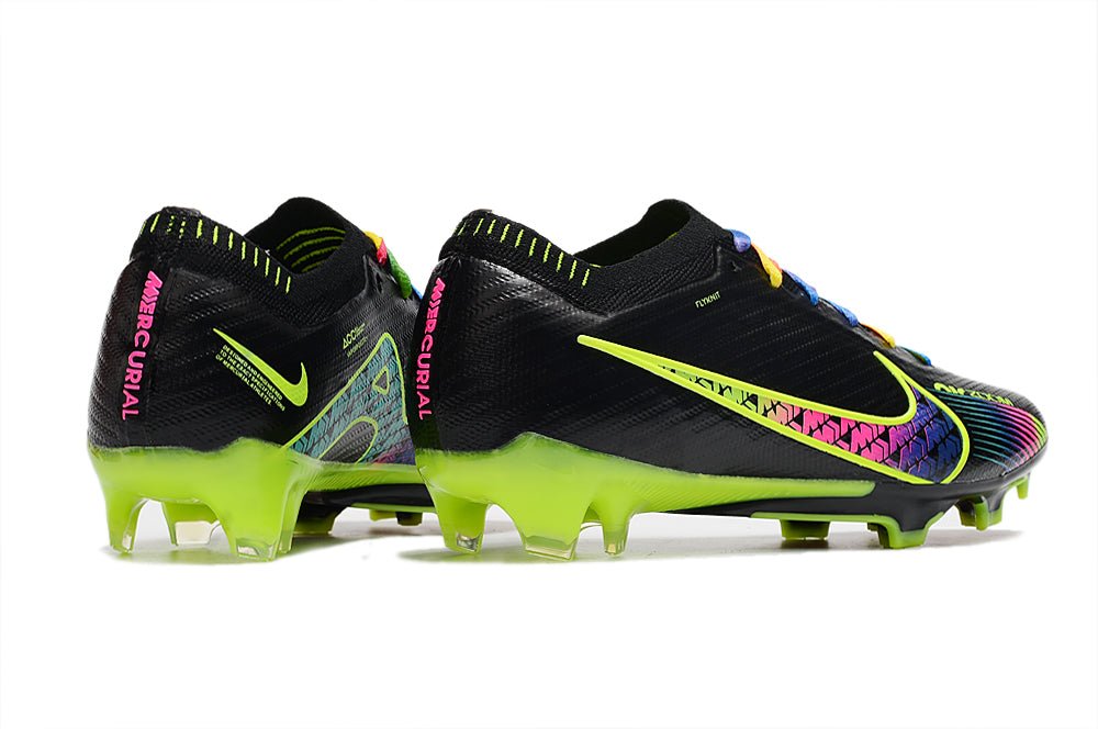 Nike Mercurial Vapor 15 Elite FG – Noir Blanc Vert - FootXPert