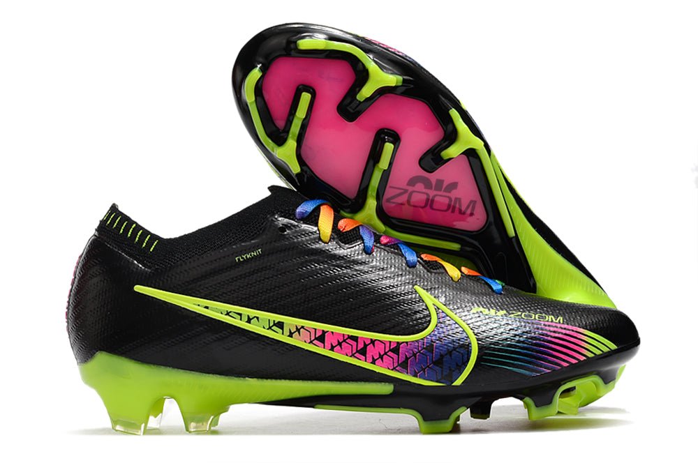 Nike Mercurial Vapor 15 Elite FG – Noir Blanc Vert - FootXPert