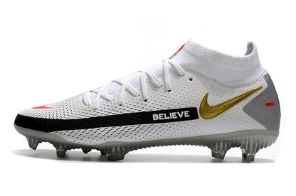 Nike Phantom GT Elite DF FG – Blanc Noir Or Rouge - FootXPert