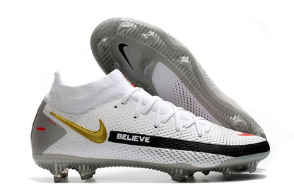 Nike Phantom GT Elite DF FG – Blanc Noir Or Rouge - FootXPert